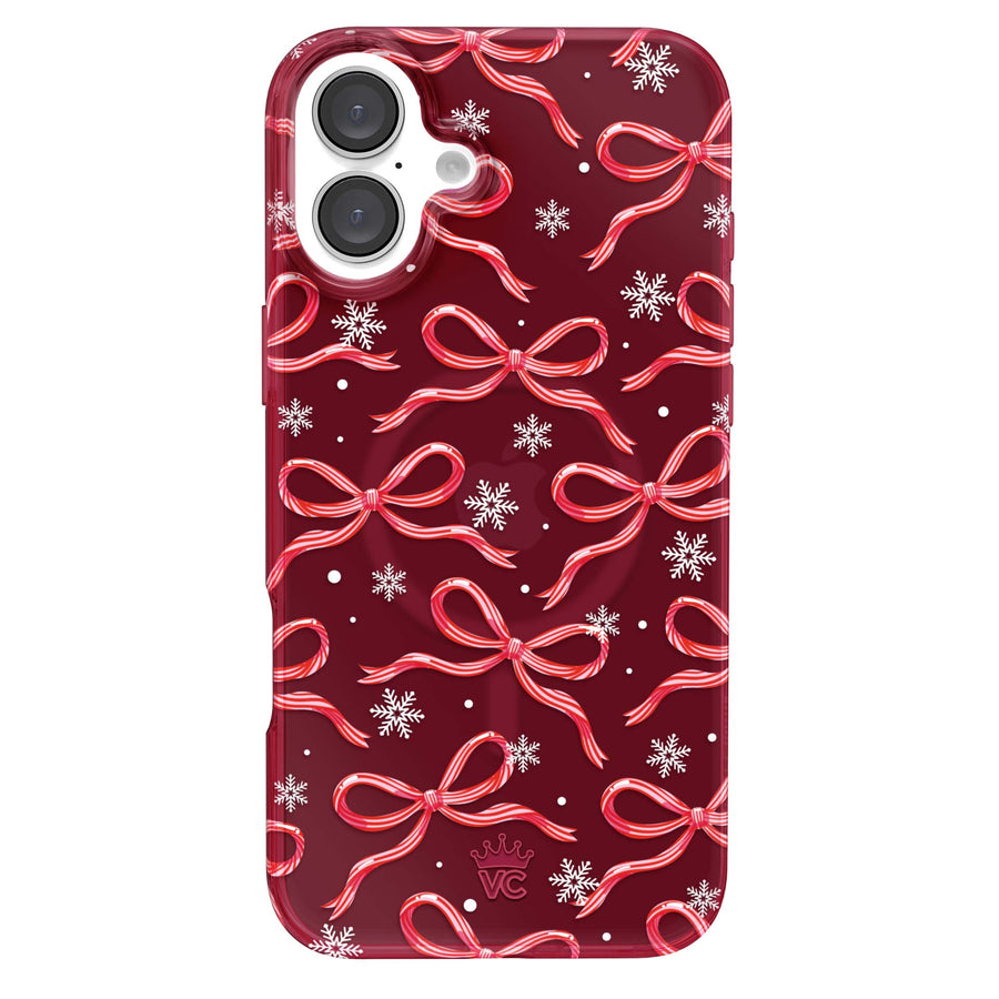 Candy Cane Bows iPhone Case