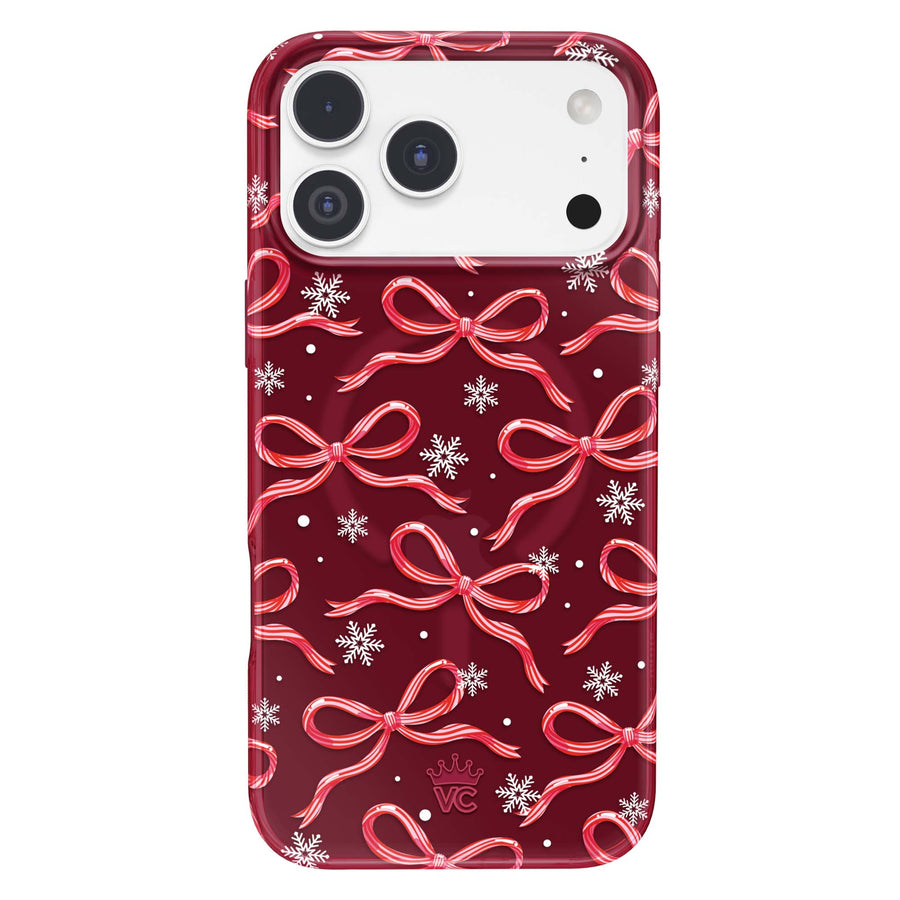 Candy Cane Bows iPhone Case