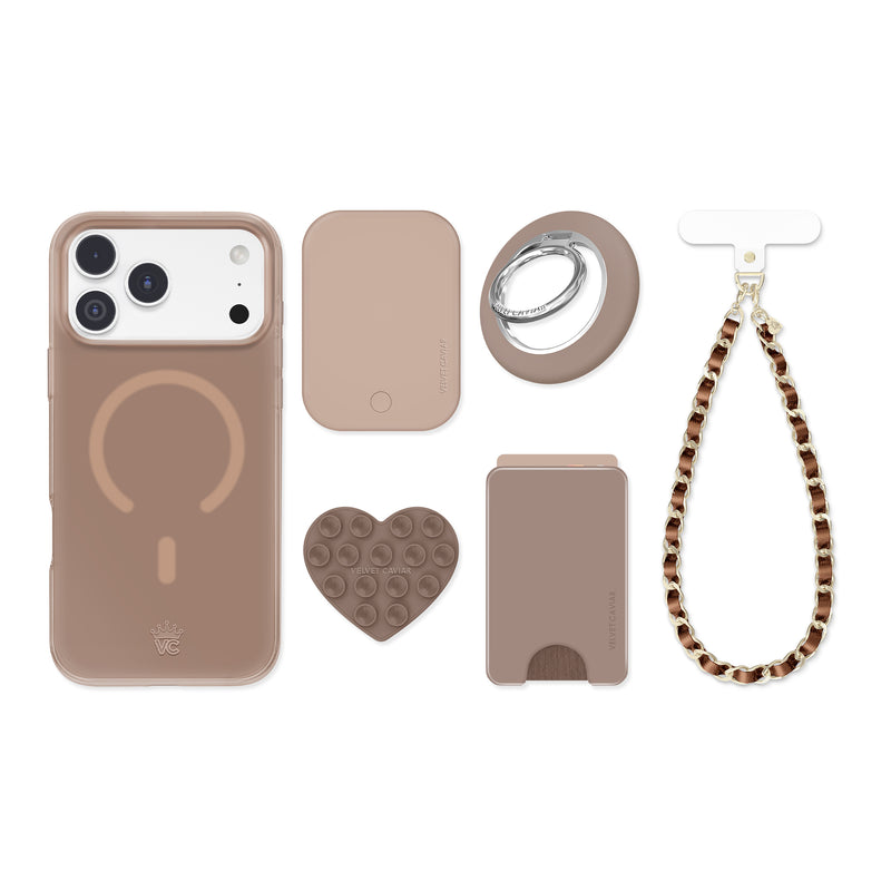 Cashmere Taupe Jelly iPhone Bundle Set