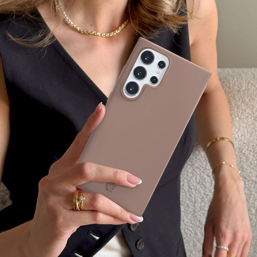 Cashmere Taupe Samsung Case lifestyle