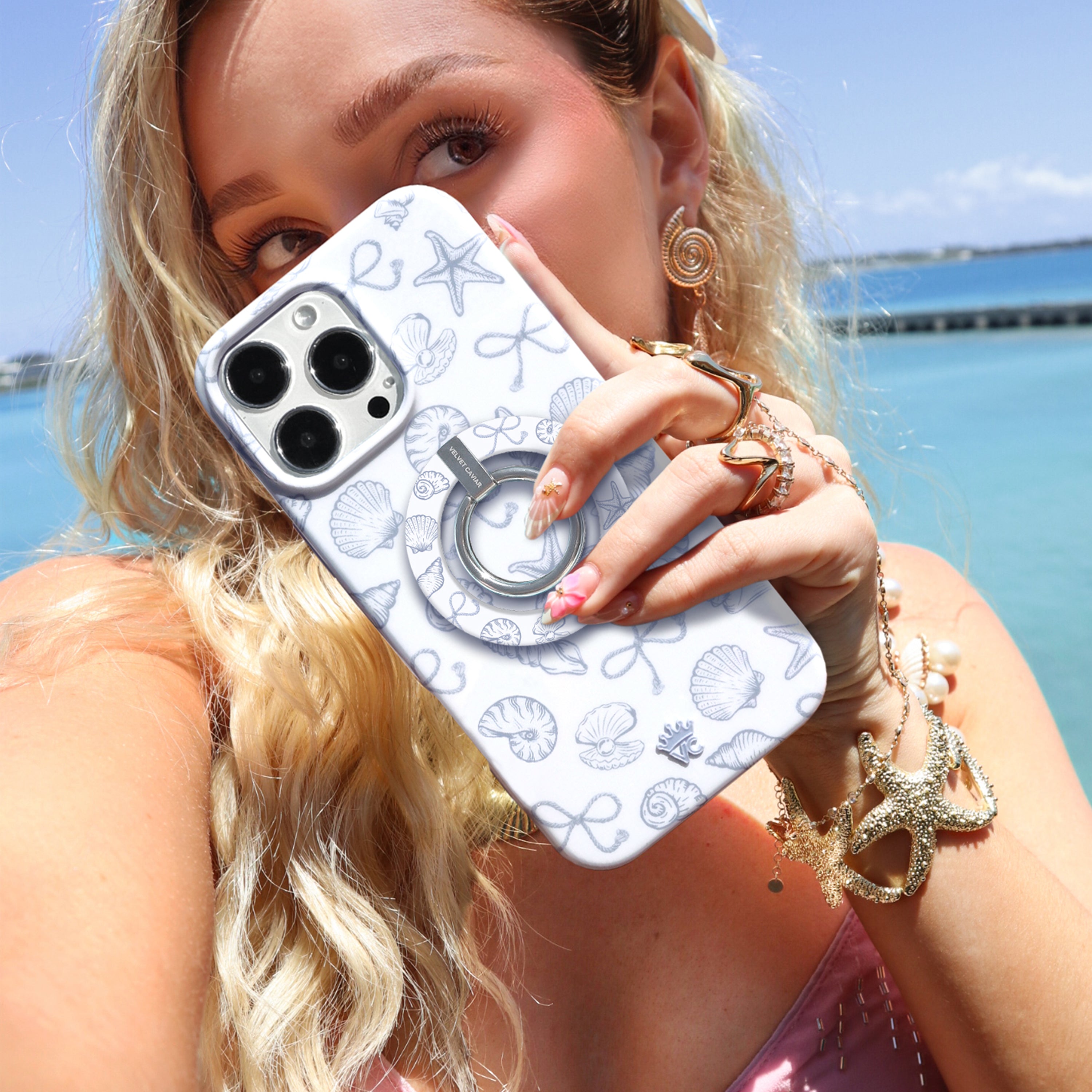 Coastal Seashells MagSafe Grip Ring - Thumbnail 5