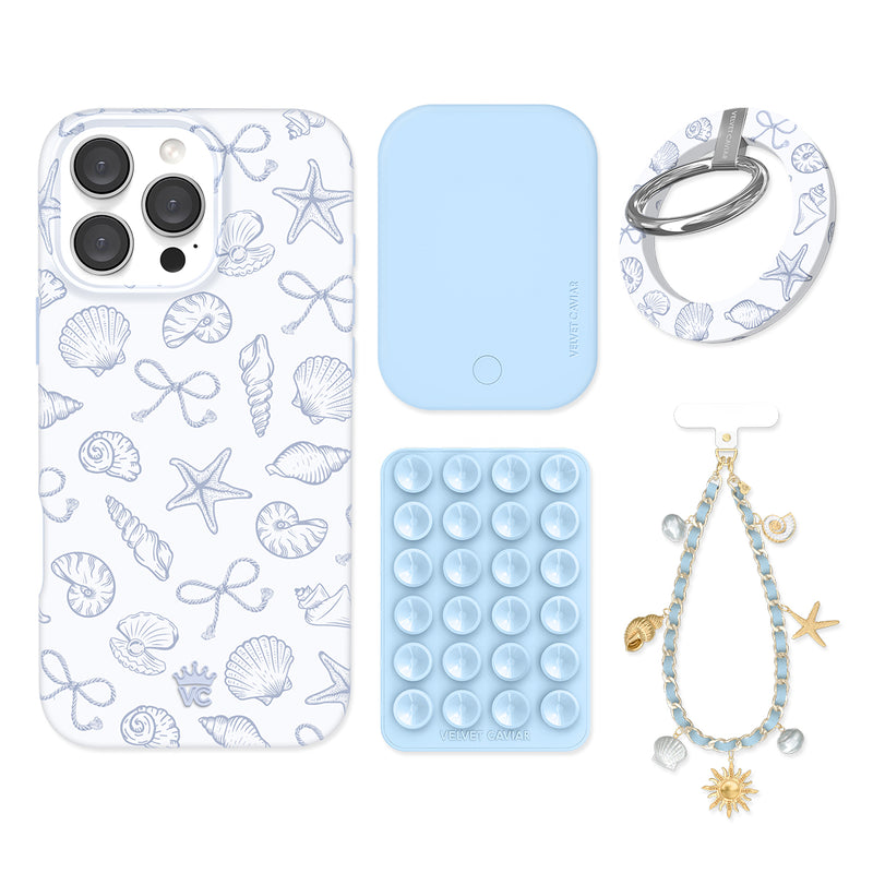 Coastal Seashells iPhone Bundle Set - Grip