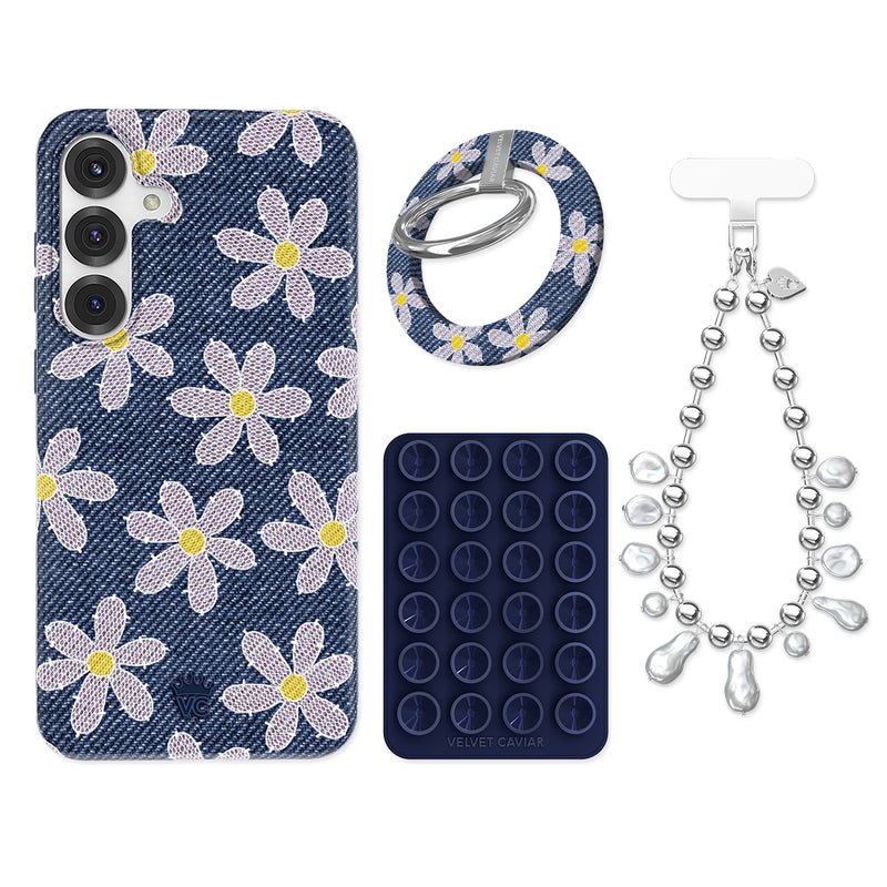 Denim Daisy Samsung Bundle Set