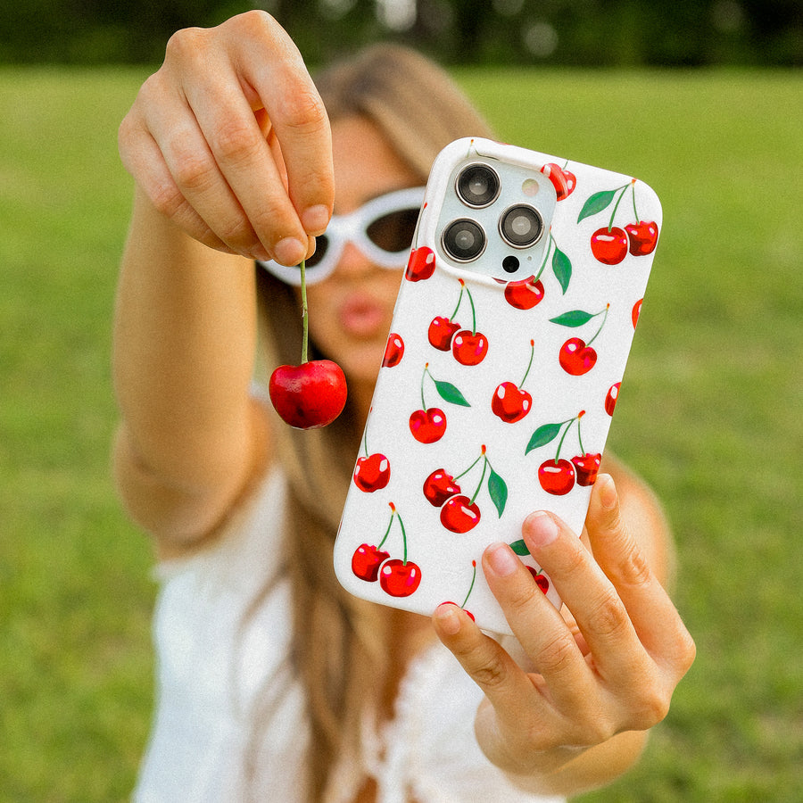 Mon Cheri Cherry iPhone Case lifestyle