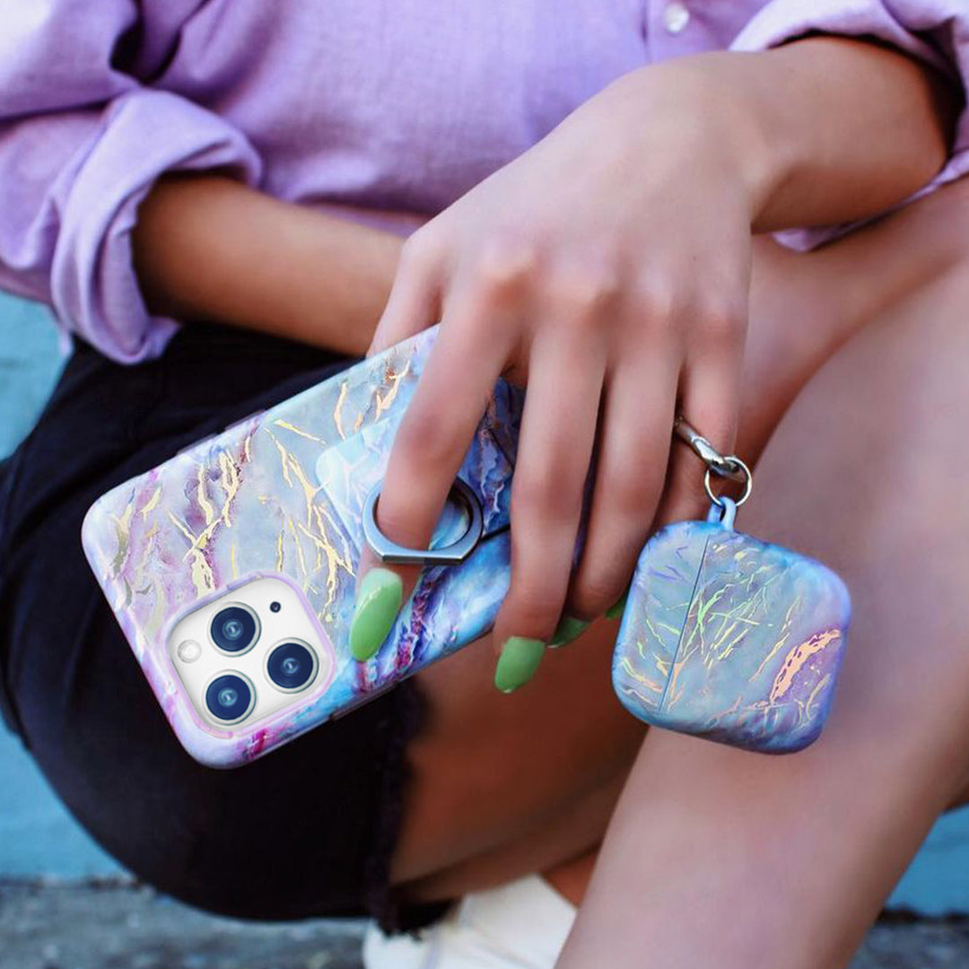 Holo Moonstone Marble iPhone Case offers & Grip Ring