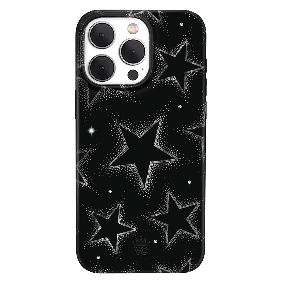 Crystal Chrome Stars iPhone Case