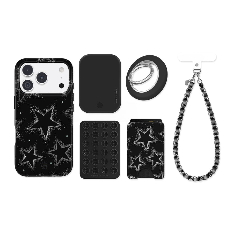 Crystal Chrome Stars iPhone Bundle Set