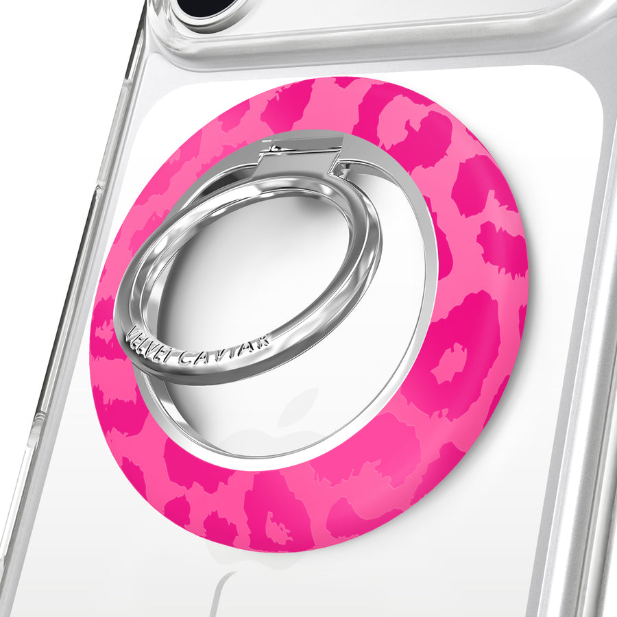 Even Hotter Pink Leopard MagSafe Grip Ring