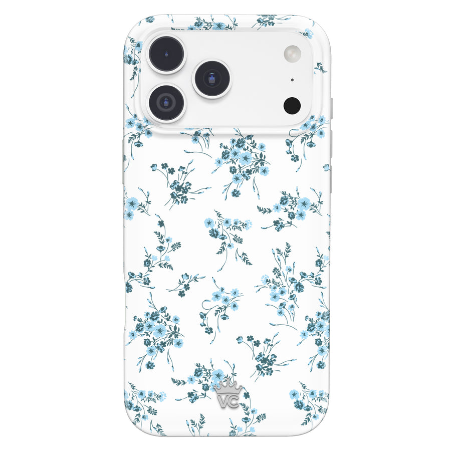 French Blue Floral iPhone Case