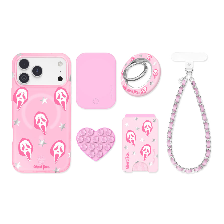 Ghost Face Call Me Pink iPhone Bundle Set