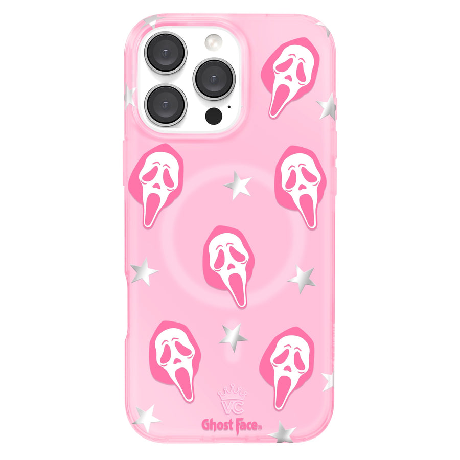 Ghost Face Call Me Pink iPhone Case