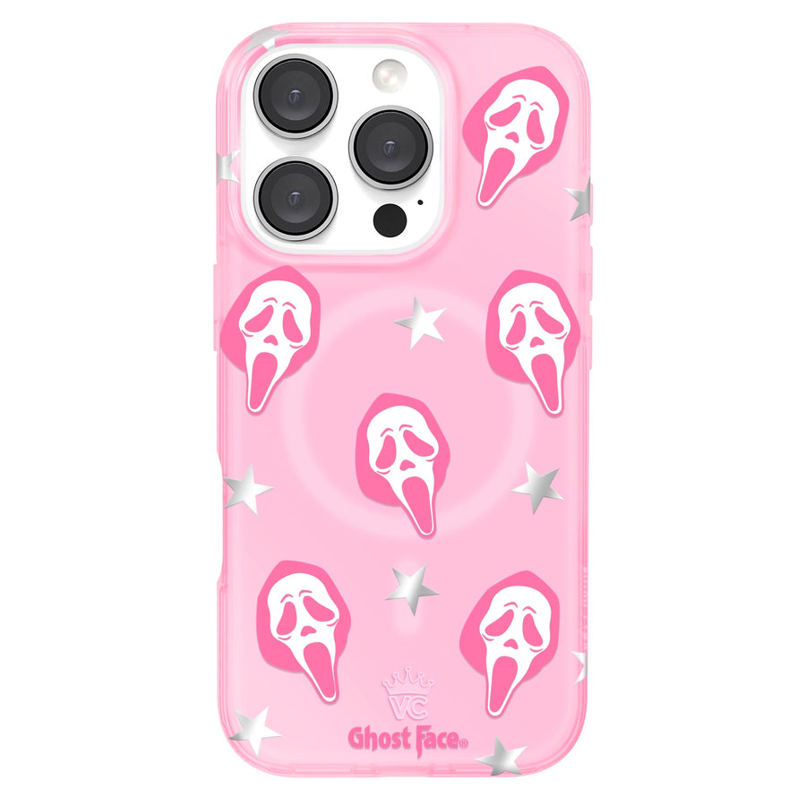 Ghost Face Call Me Pink iPhone Case