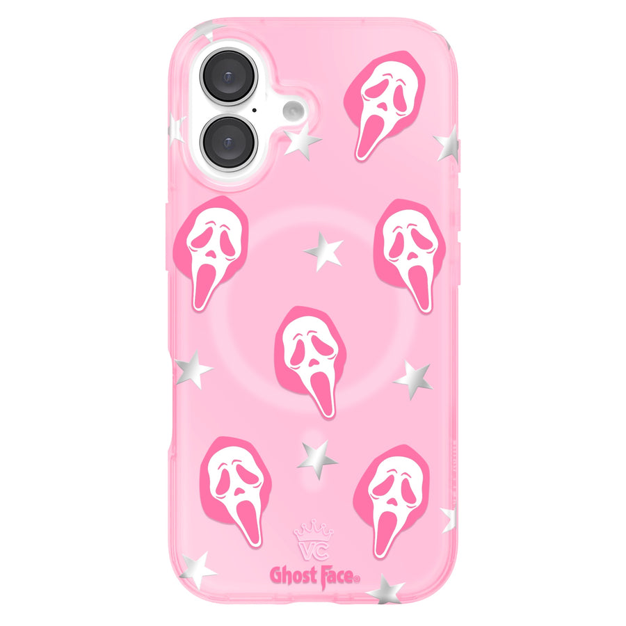 Ghost Face Call Me Pink iPhone Case