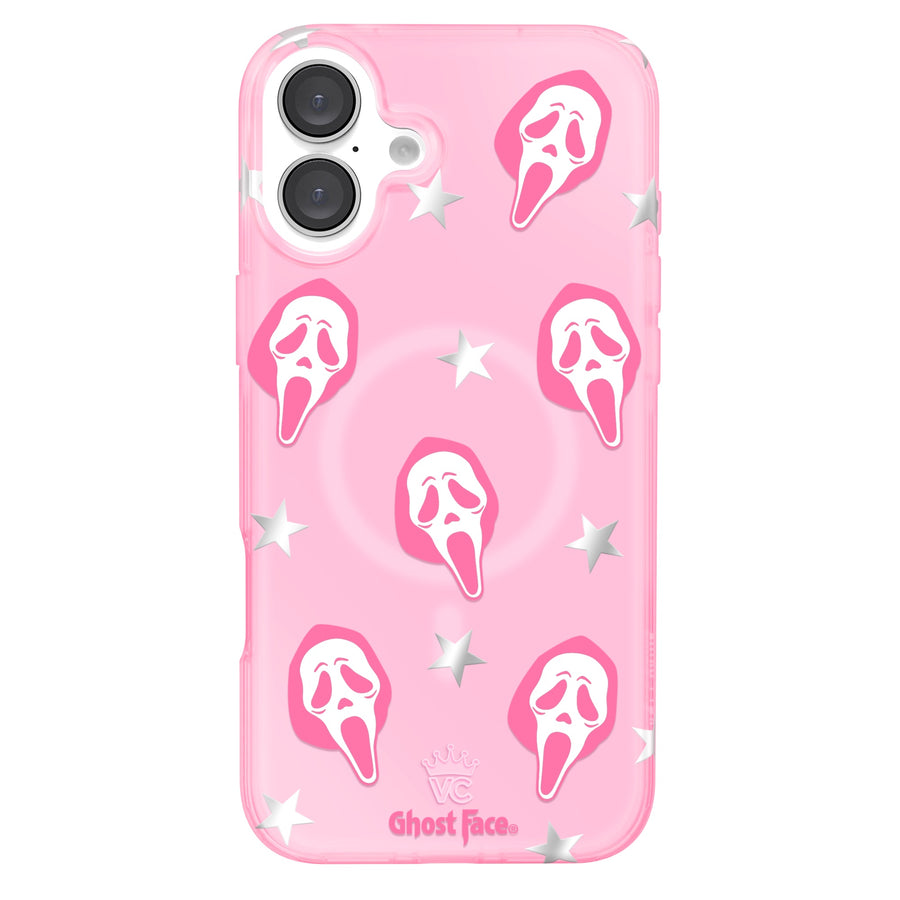 Ghost Face Call Me Pink iPhone Case