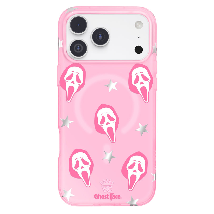 Ghost Face Call Me Pink iPhone Case