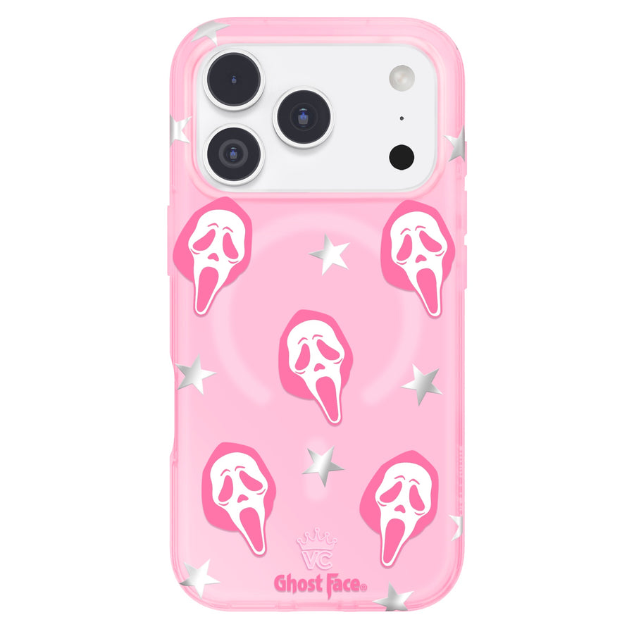 Ghost Face Call Me Pink iPhone Case