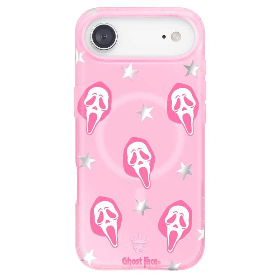 Ghost Face Call Me Pink iPhone Case