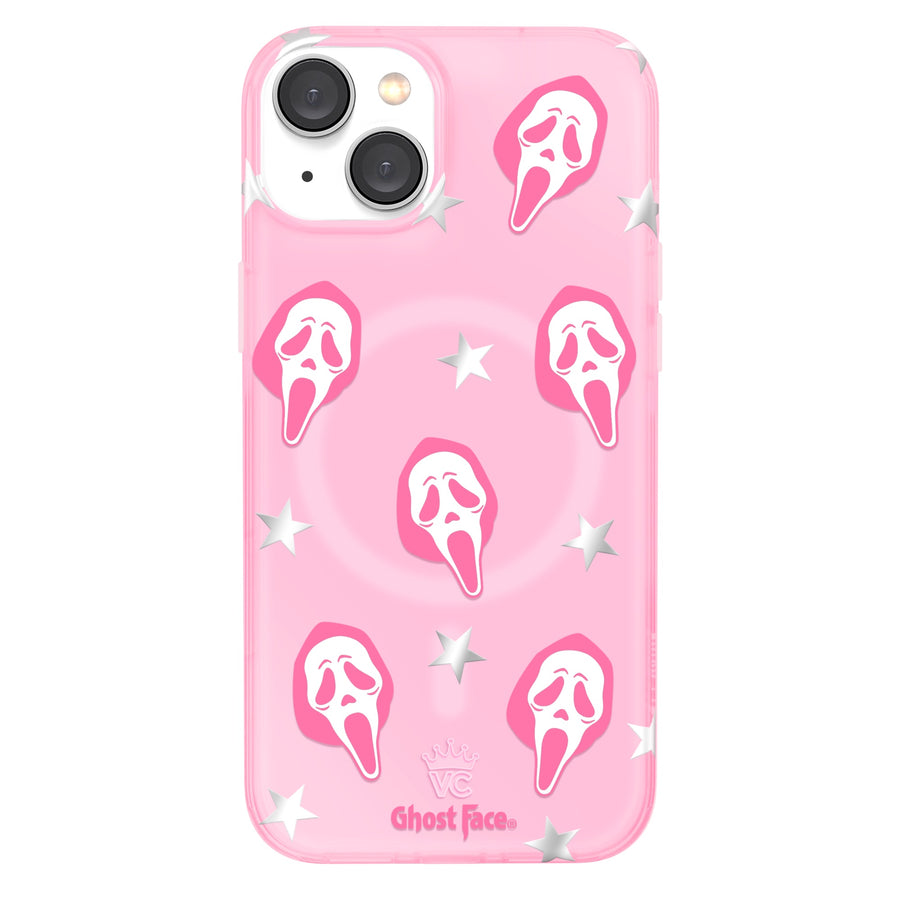 Ghost Face Call Me Pink iPhone Case