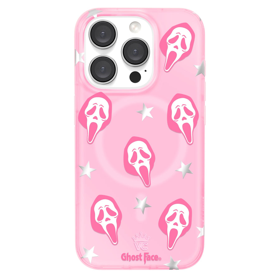 Ghost Face Call Me Pink iPhone Case