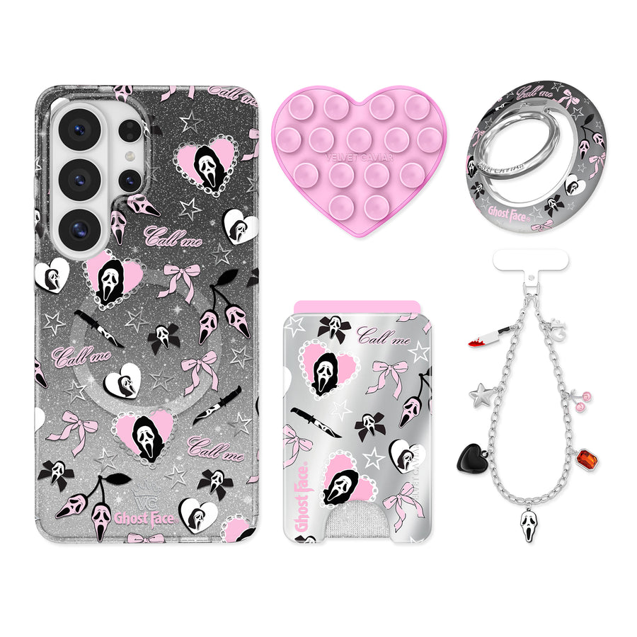 Ghost Face Goth Glitter Samsung Bundle Set