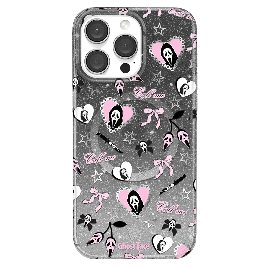 Ghost Face Goth Glitter iPhone Case