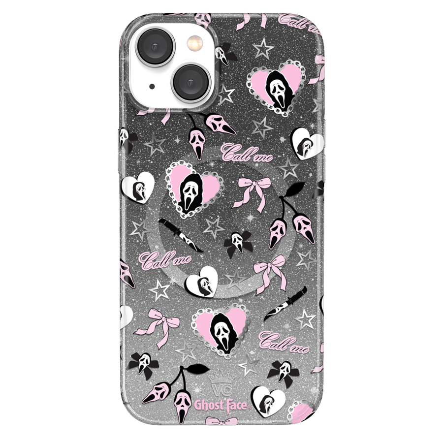 Ghost Face Goth Glitter iPhone Case
