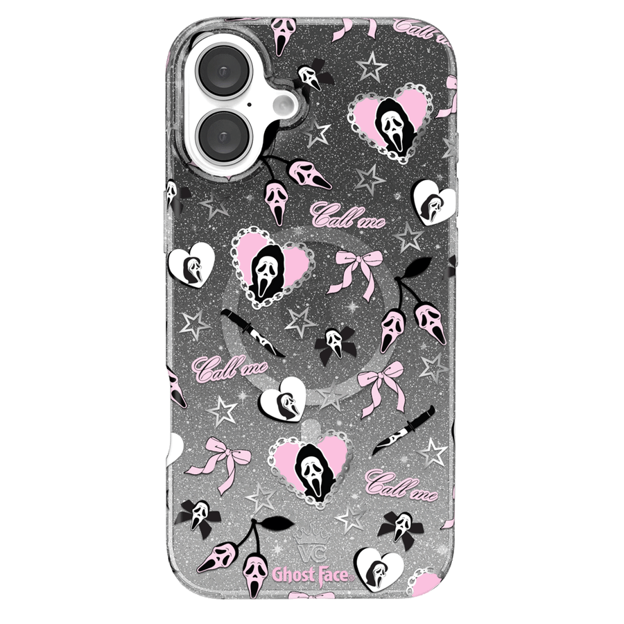 Ghost Face Goth Glitter iPhone Case