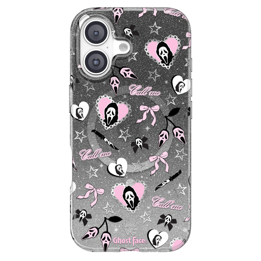 Ghost Face Goth Glitter iPhone Case