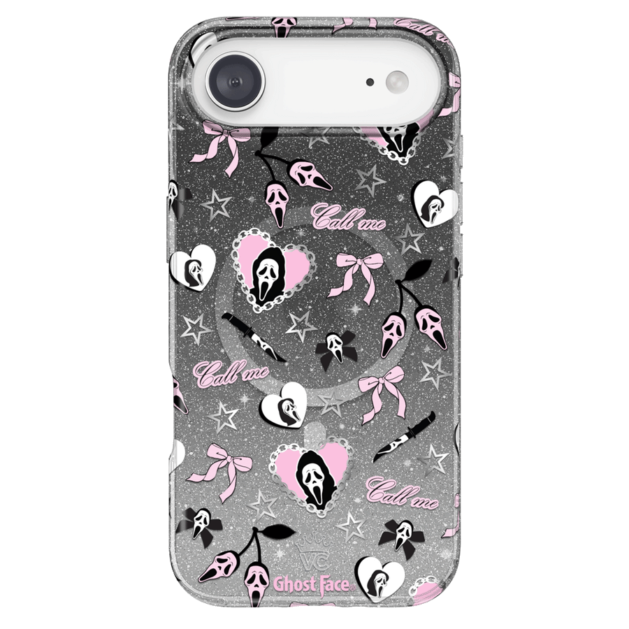 Ghost Face Goth Glitter iPhone Case