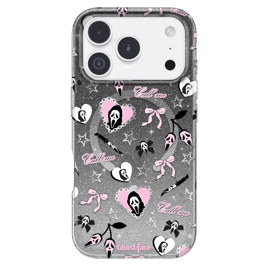 Ghost Face Goth Glitter iPhone Case