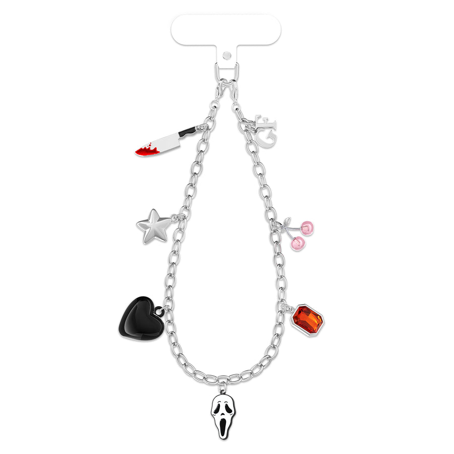 Ghost Face Phone Charm Bracelet