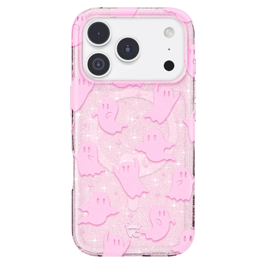 Ghosted Pink Glitter iPhone Case