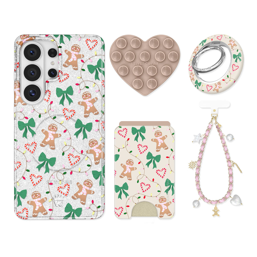 Gingerbread Kisses Glitter Samsung Bundle Set