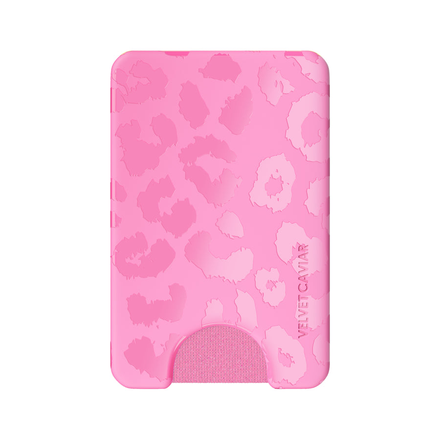 Hot Pink Leopard MagSafe Wallet