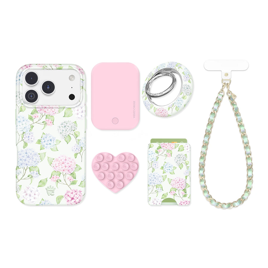 Hydrangea Floral iPhone Bundle Set