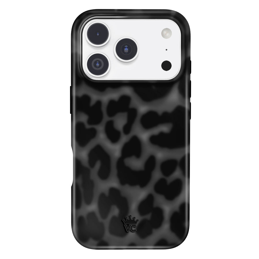 It Girl Black Leopard iPhone Case