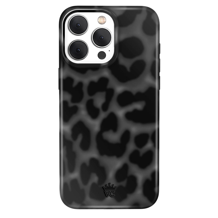 It Girl Black Leopard iPhone Case