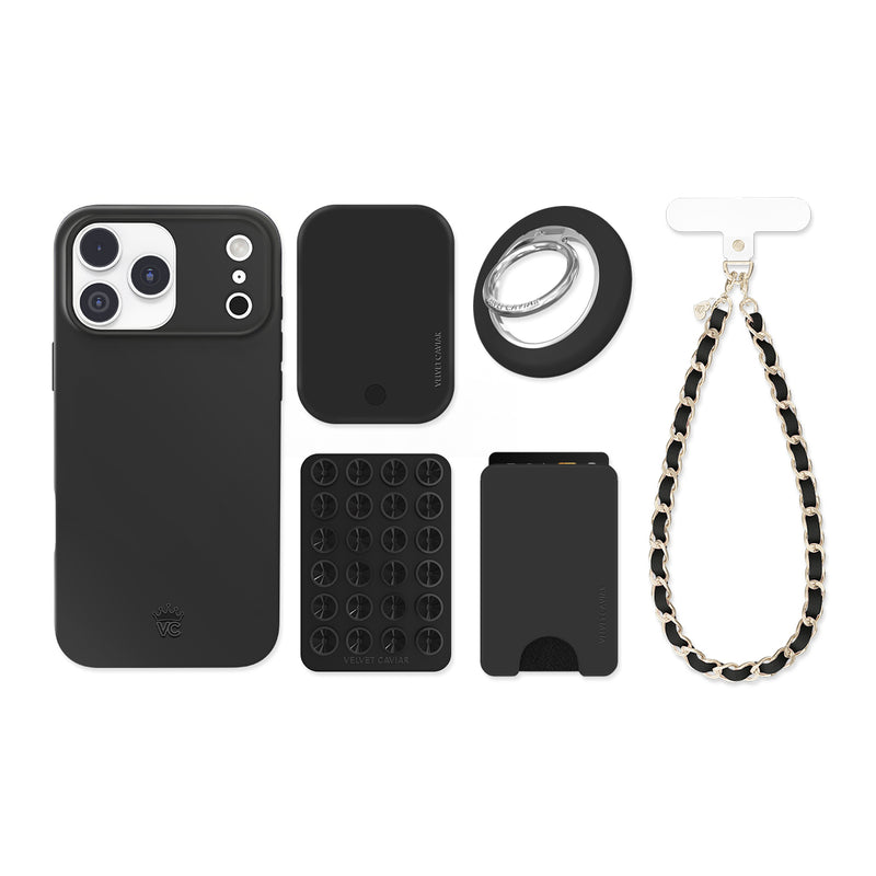 Just Black iPhone Bundle Set