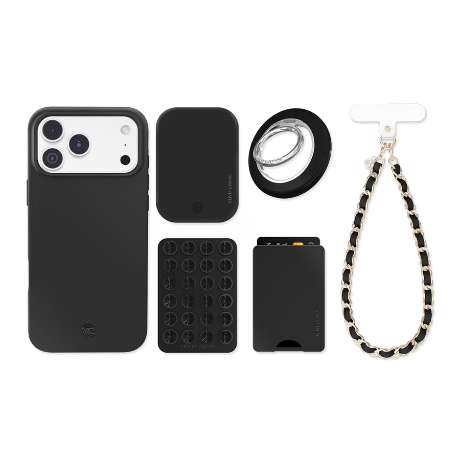 Just Black iPhone Bundle Set