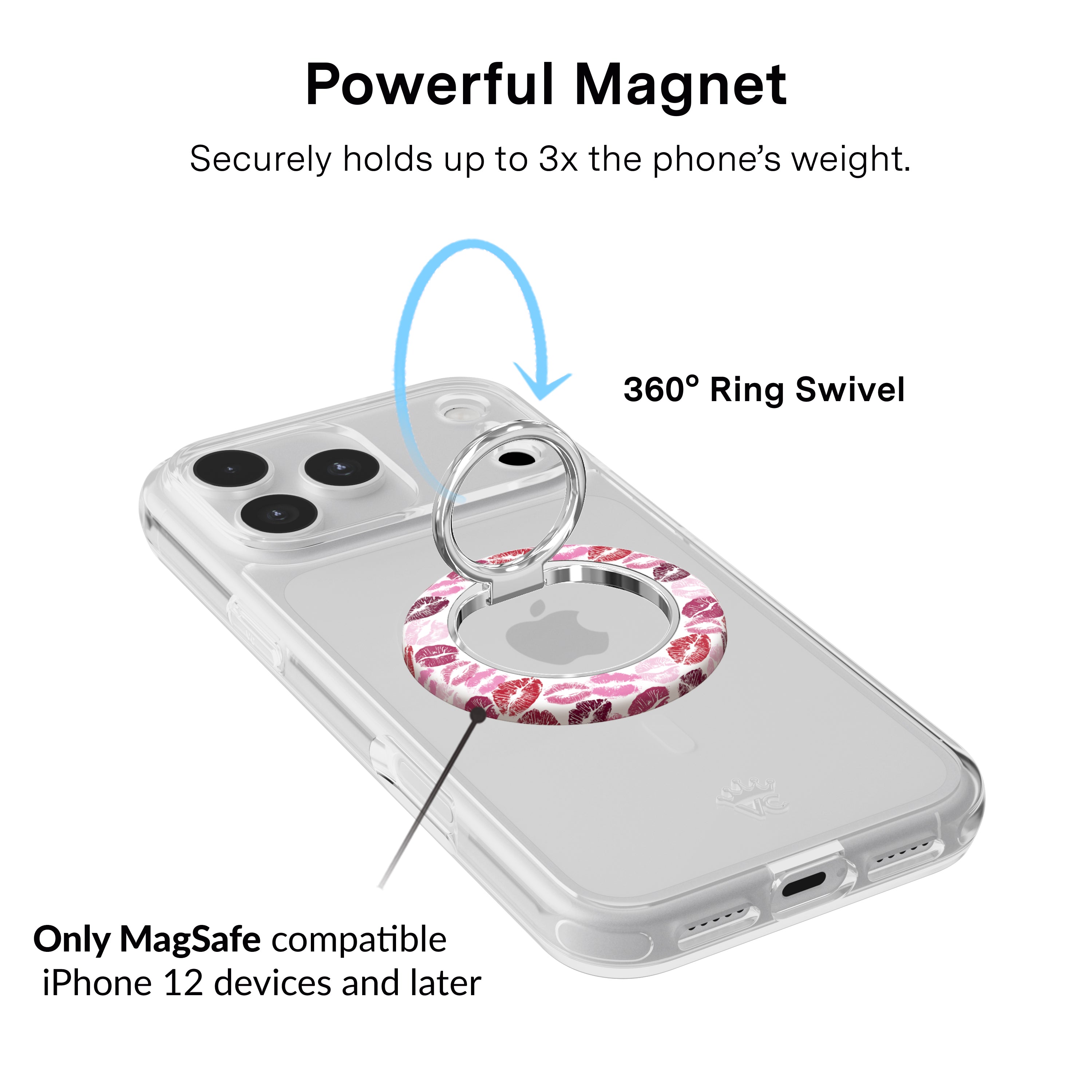 Kiss Me MagSafe Grip Ring - Thumbnail 2
