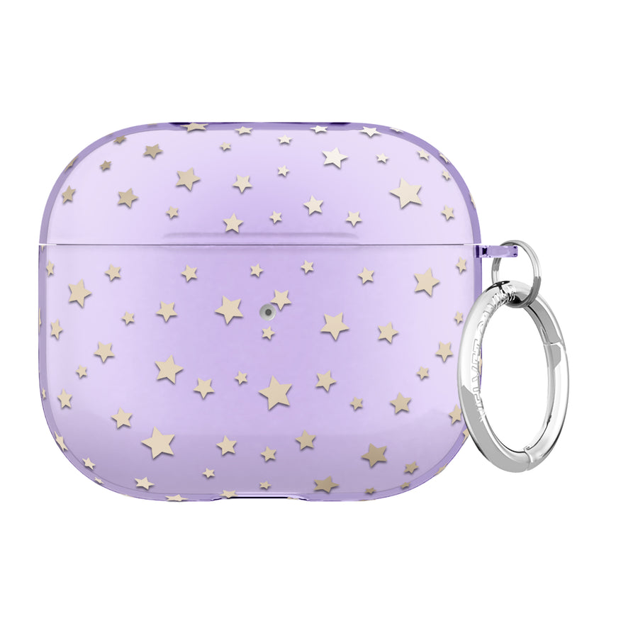 Lilac Celestial Stars AirPod Case