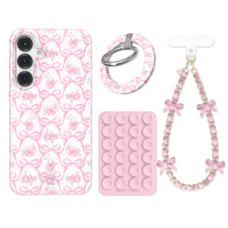 Lovely Pink Bows Samsung Bundle Set