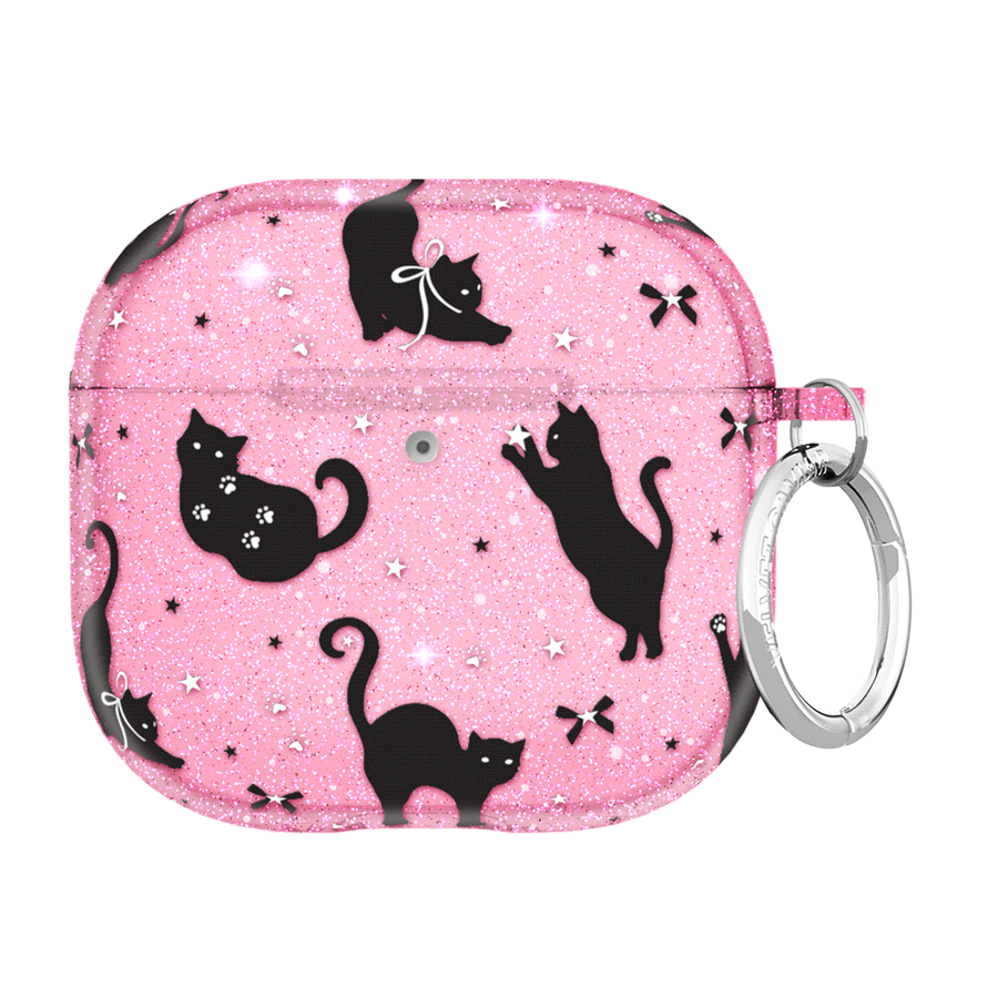 Lucky Kittens Glitter AirPod Case