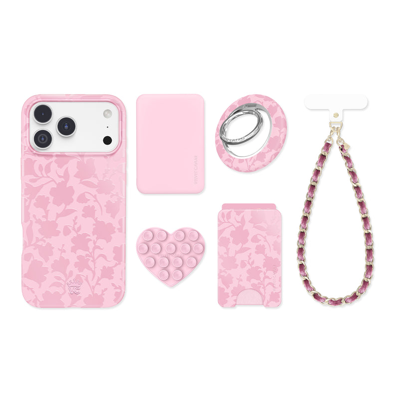 Magical Mauve Floral iPhone Bundle Set