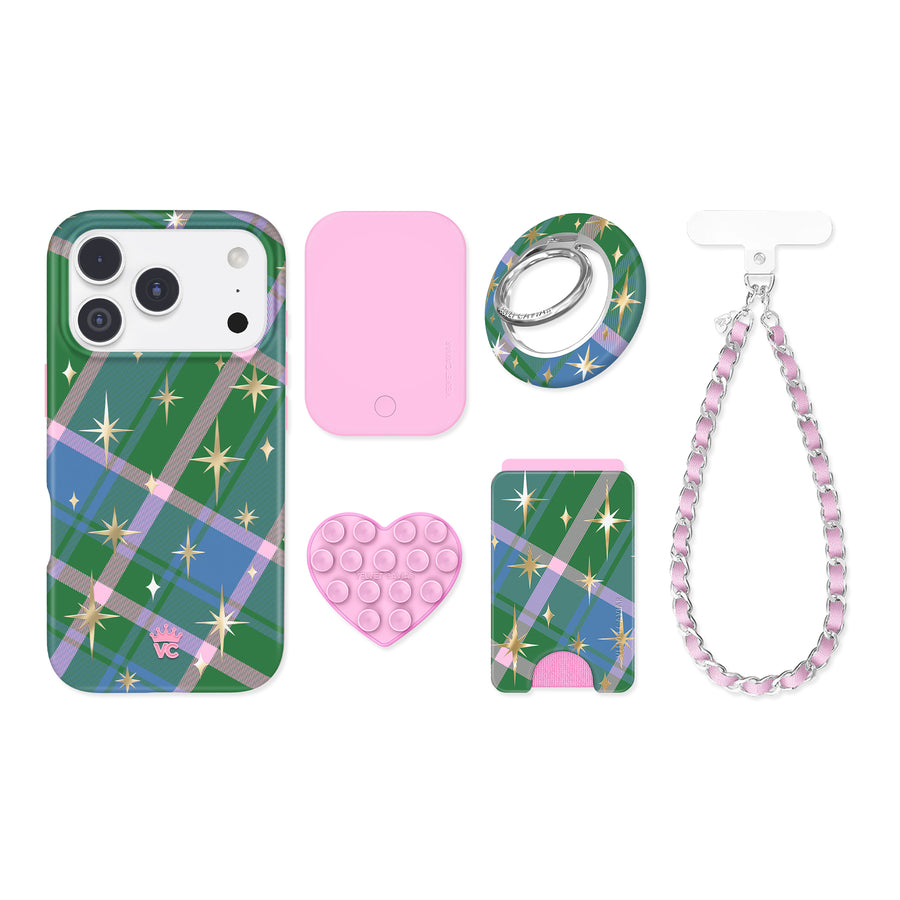 North Pole Plaid iPhone Bundle Set