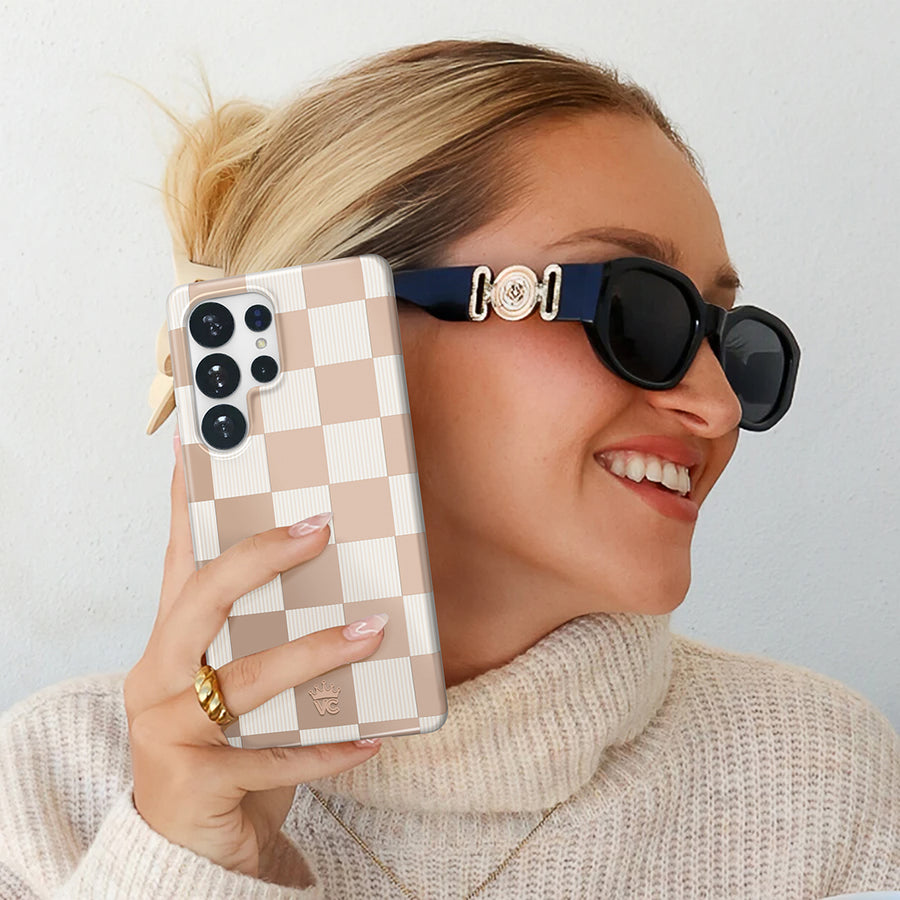 Nude Vibe Checker Samsung Case lifestyle