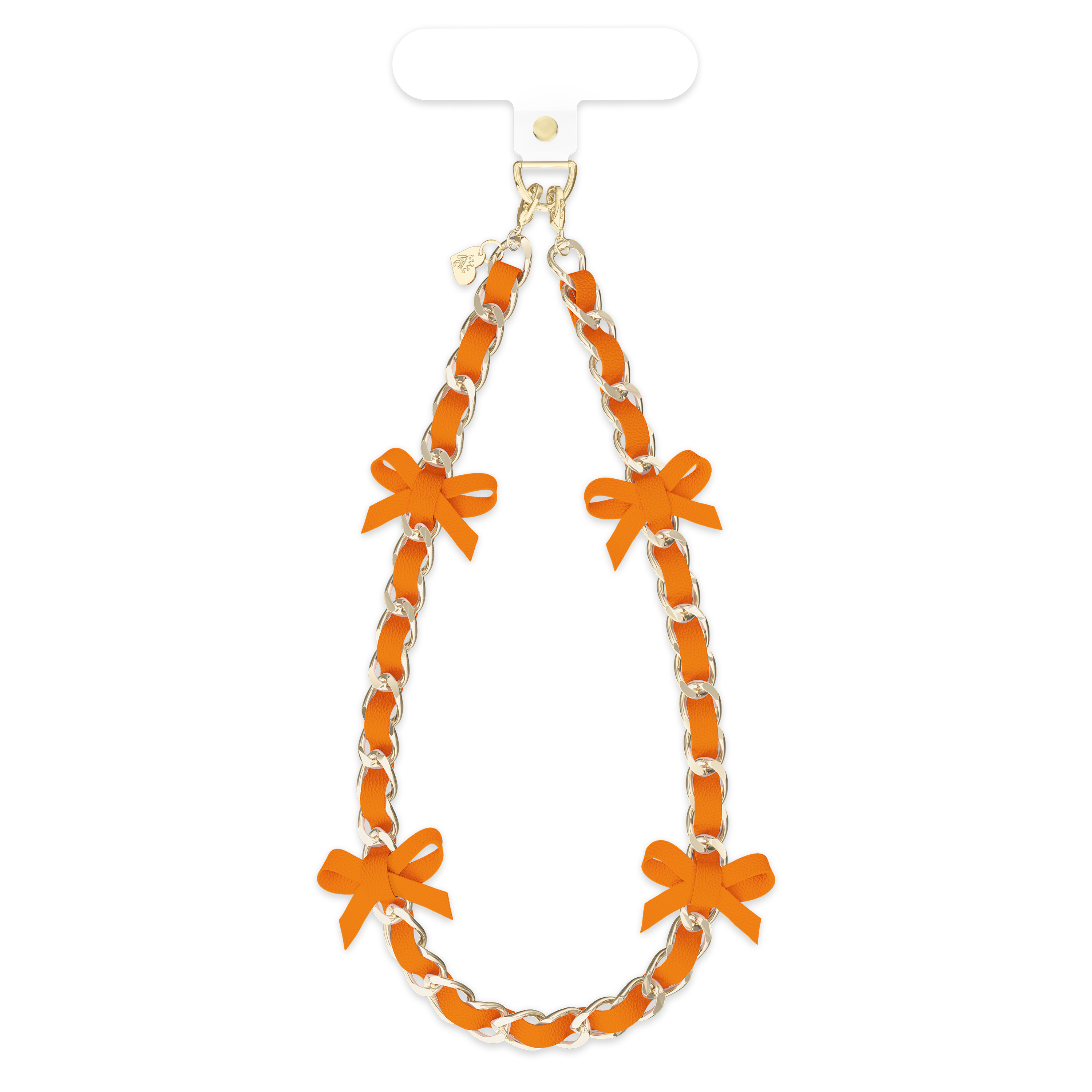 VELVET CAVIAR Bow Leather Chain Phone Charm - Thumbnail 2