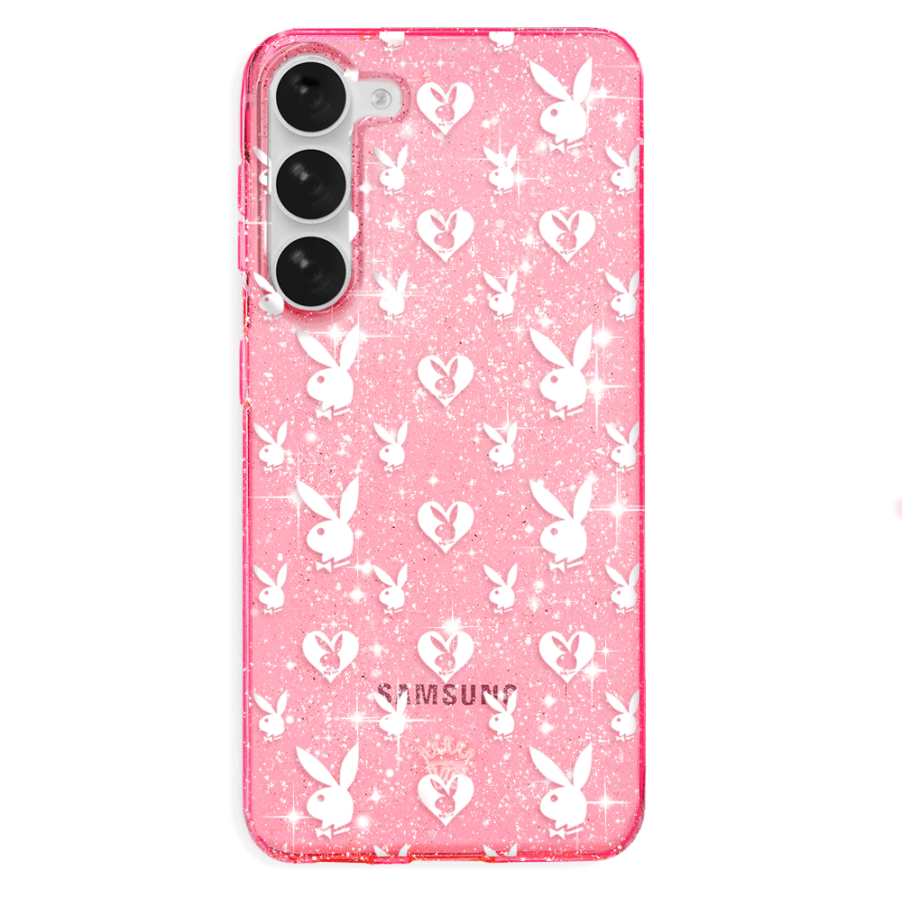 Playboy Pink Bunny Glitter Samsung Case – VelvetCaviar.com