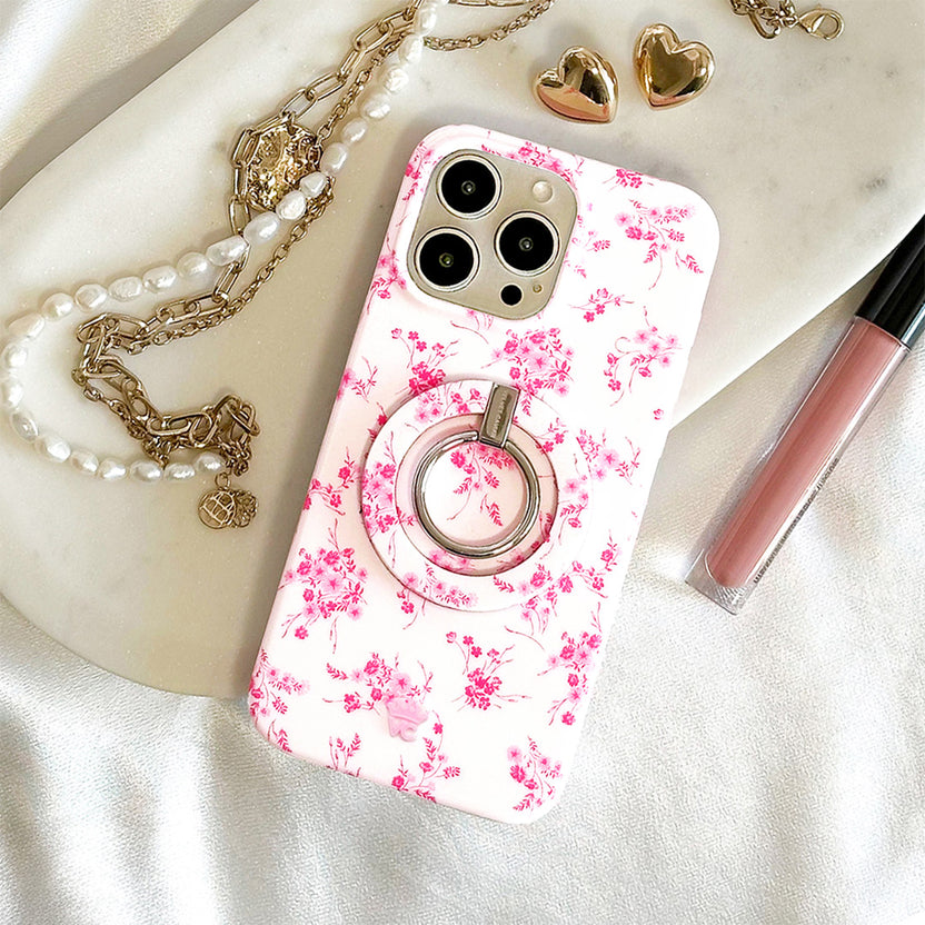 French Rose Floral iPhone Bundle Set Grip