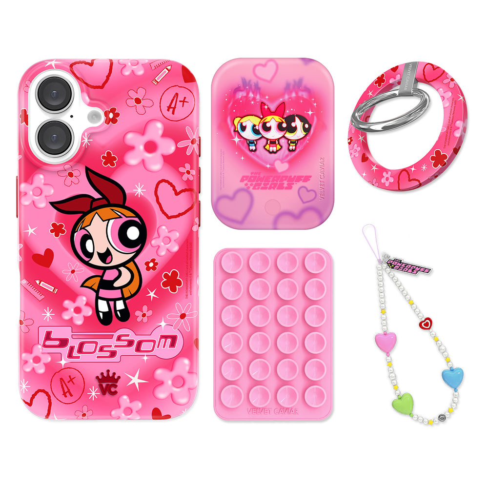 The Powerpuff Girls Blossom iPhone Bundle Set - Grip For iPhone 14 Pro The Powerpuff Girls Blossom iPhone Bundle Set - Grip For iPhone 14 Pro